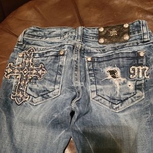 Miss Me Jean's size 25 waist 32 inseam good used condition